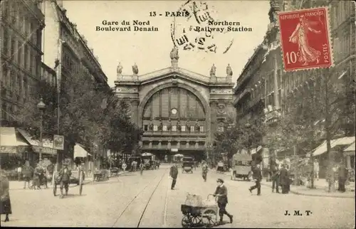 Ak Paris x Gare du Nord, Boulevard Denain