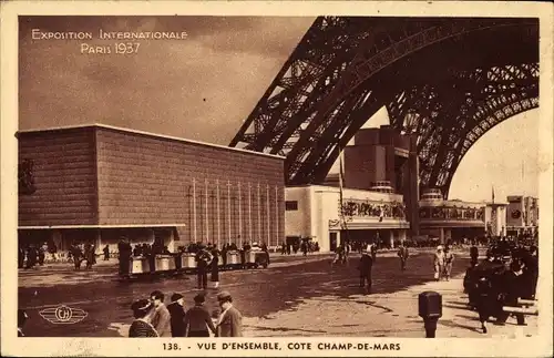 Ak Paris, Internationale Ausstellung 1937, Cote Champ de Mars