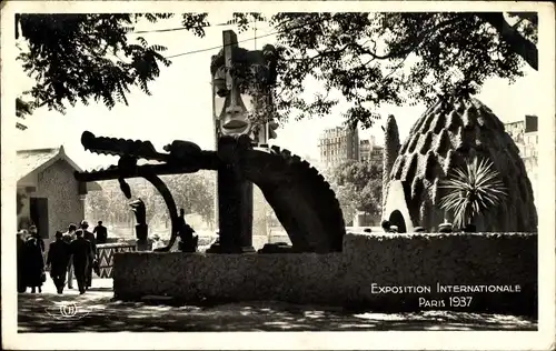 Ak Paris, Internationale Ausstellung 1937, Kolonialabteilung, Äquatorialafrika