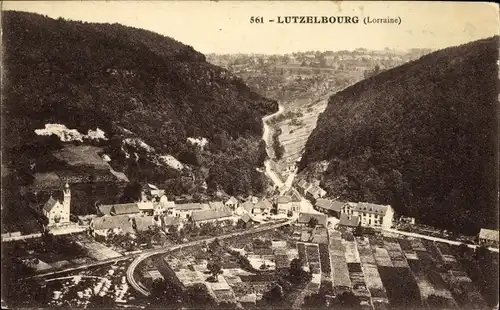 Ak Lutzelbourg Mosel, Panorama