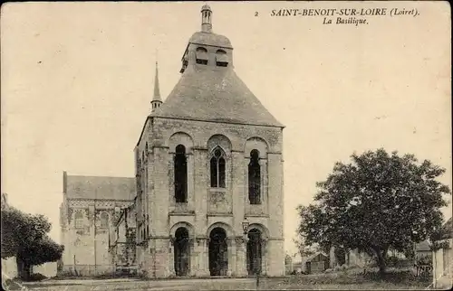 Ak Saint Benoît sur Loire Loiret, La Basilique