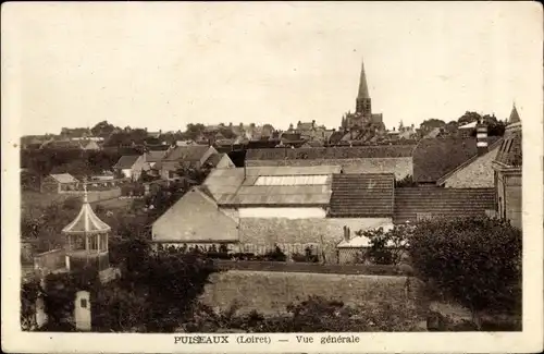Ak Puiseaux Loiret, vue generale