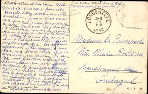 Ak Berlin Mitte, Alexanderplatz, Denkmal