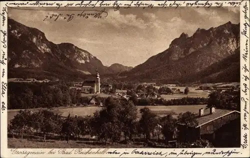 Ak Großgmain in Salzburg, Ortsansicht