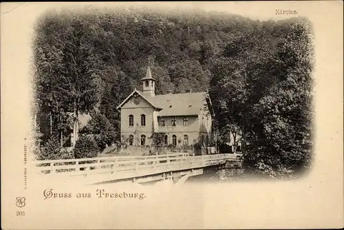 Ak Treseburg Thale im Harz, Kirche