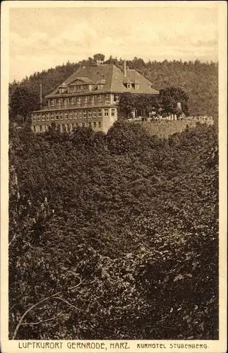 Ak Gernrode Quedlinburg im Harz, Kurhotel Stubenberg