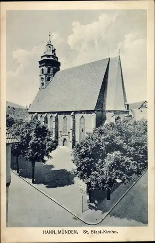 Ak Hann. Münden in Niedersachsen, St. Blasi-Kirche