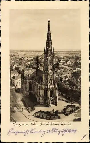 Ak Speyer am Rhein, Gedächtniskirche
