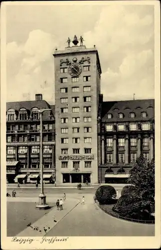 Ak Leipzig in Sachsen, Hochhaus