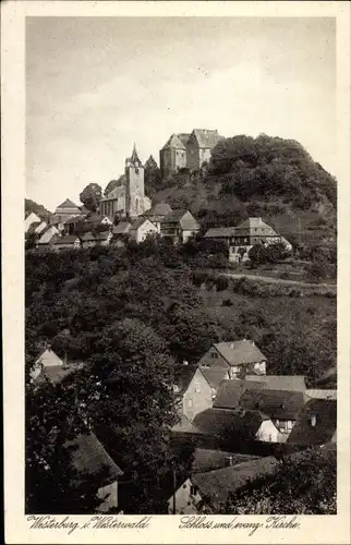 Ak Westerburg im Westerwald, Schloss, evang. Kirche