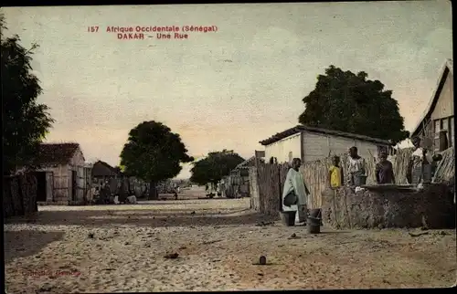 Ak Dakar Senegal, Französisch-Westafrika, A Street