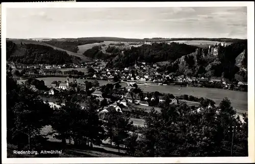 Ak Riedenburg in Niederbayern, Ortsansicht, Altmühltal