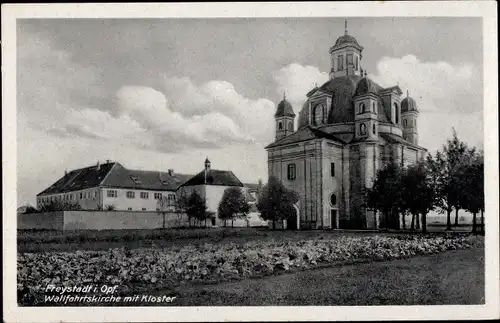 Ak Freystadt in der Oberpfalz Bayern, Wallfahrtskirche, Kloster