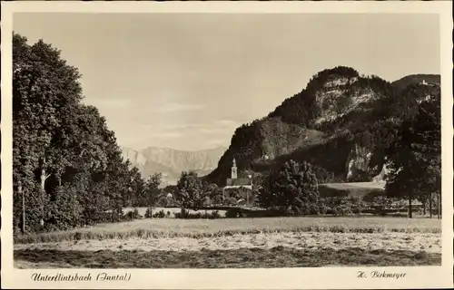 Ak Unter Flintsbach am Inn Oberbayern, Kaisergebirge, Gr. Matron, Petersberg, Inntal