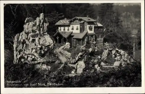 Ak Fischbachau in Oberbayern, Bergmühle, angefertigt von Josef Matt