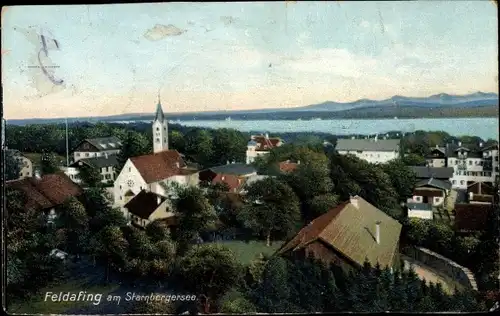 Ak Feldafing am Starnberger See, Blick auf die Ortschaft