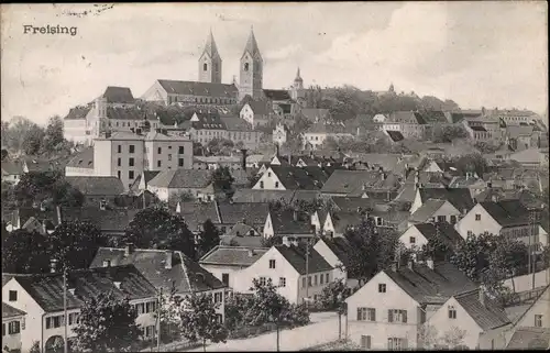 Ak Freising in Oberbayern, Gesamtansicht