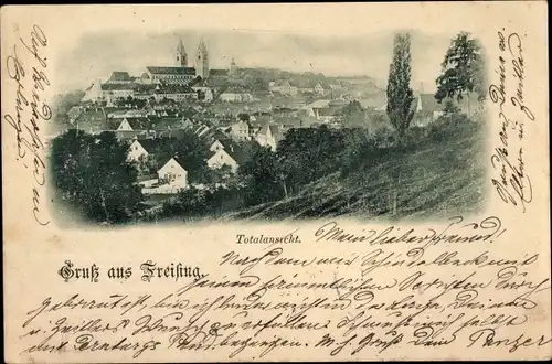 Ak Freising in Oberbayern, Totalansicht