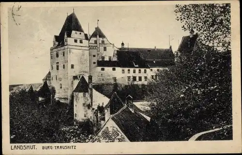 Ak Landshut in Niederbayern, Burg Trausnitz