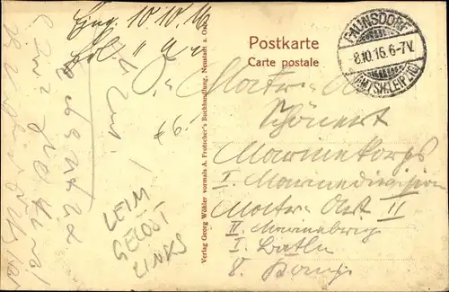 Ak Neustadt an der Orla, Ortsansicht