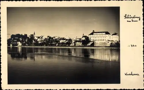 Ak Schärding am Inn Oberösterreich, Blick auf Ort, Kurhaus