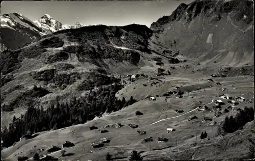 Ak Blumental bei Mürren Kanton Bern Schweiz, Schiligrat und Gspaltenhorn