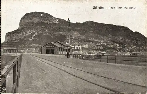 Ak Gibraltar, Felsen von der Mole