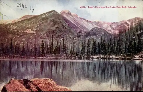 Ak Estes Park Colorado USA, Long's Peak vom Bear Lake