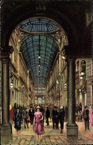 Künstler Ak Genova Genua Liguria, Galleria Mazzini