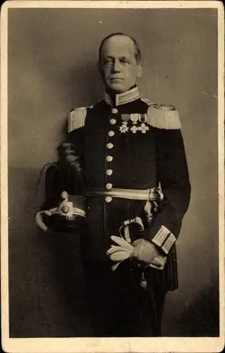 Ak Major Max Schürer von Waldheim, Standportrait, Uniform