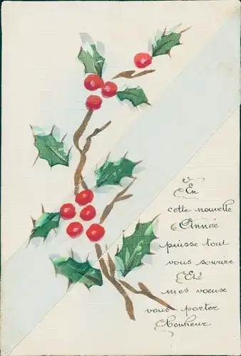 Stoff Ak Stechpalme, Kitsch