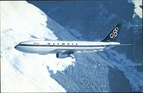 Ak Griechisches Passagierflugzeug, Airbus A300, Olympic Airways