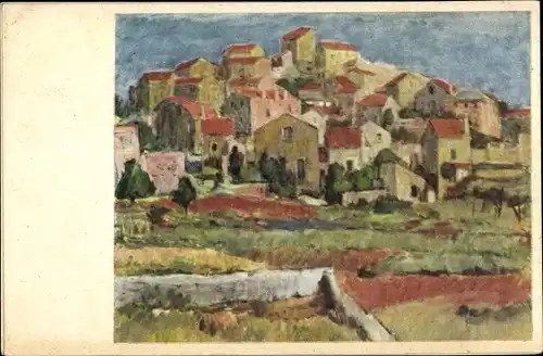 Künstler Ak Miljan, Niko, Trg u Dubrovniku