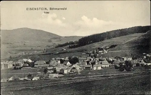 Ak Železná Ruda Markt Eisenstein im Böhmerwald Region Pilsen, Panorama