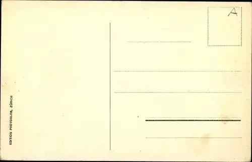 Ak Zürich, Quaibrücke und die Alpen