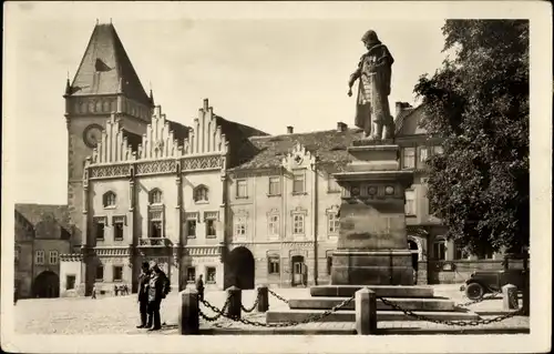 Ganzsachen Ak Tábor Südböhmen, Zizkovo namesti