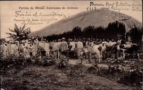 Ak Ambaca Angola, Partida da Missao Americana