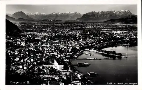 Ak Bregenz am Bodensee Vorarlberg, Gesamtansicht