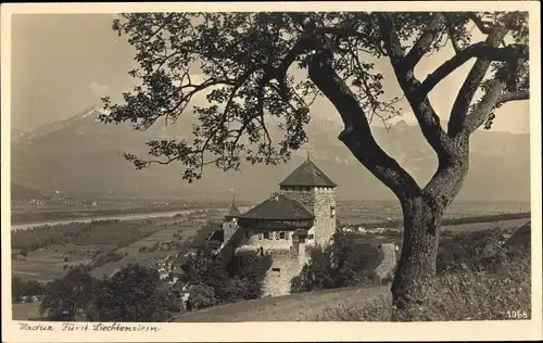 Ak Vaduz Liechtenstein, Gesamtansicht, Türme