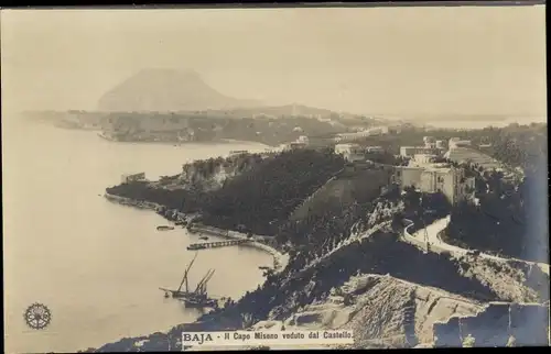 Ak Baja Frankenstadt Ungarn, Il Capo Miseno veduto dal Castello