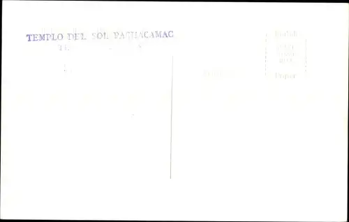 Ak Pachacámac Peru, Templo del Sol