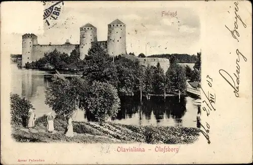 Ak Savonlinna Finnland, Olavinlinna, Olofsborg, Olafsburg