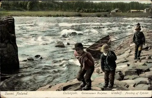 Ak Finnland, Oulujoki, Forsling af Tjärbät