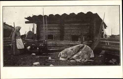 Ak Helsinki Helsingfors Finnland, Freilichtmuseum Seurasaari