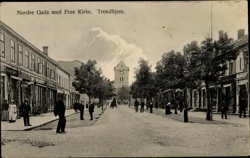 Ak Trondhjem Trondheim Norwegen, Nordre Gade, Frue Kirke