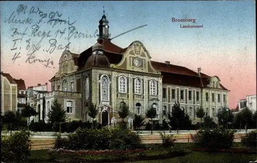 Ak Bydgoszcz Bromberg Westpreußen, Landratsamt