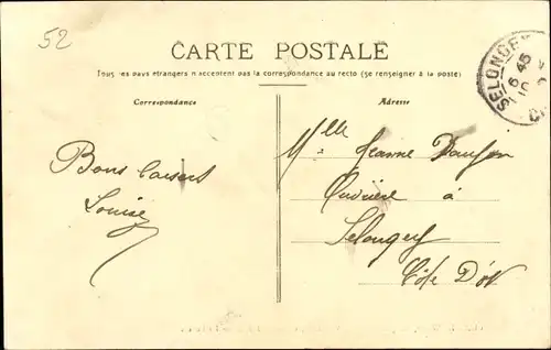 Ak Rivière les Fosses Haute Marne, La Source de la Coulange