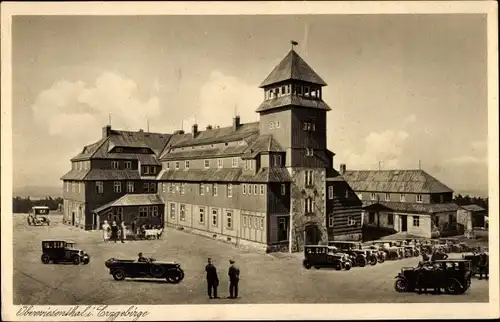 Ak Oberwiesenthal im Erzgebirge Sachsen, Fichtelberghaus, Inh. Arthur Soyka