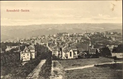 Ak Hasten Remscheid im Bergischen Land, Panorama, Emilienstraße