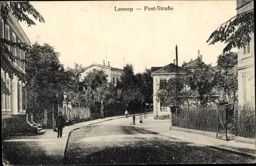 Ak Lennep Remscheid im Bergischen Land, Poststraße